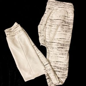 Rue 21 Medium Polyester White Joggers NWT